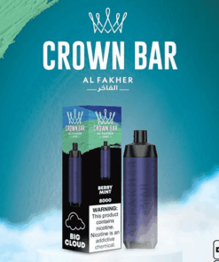ALFAKHER CROWN BAR BERRY MINT – 8000 PUFFS