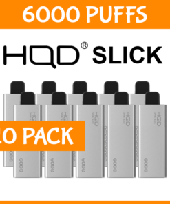 10 PACK – HQD SLICK – 6000 PUFFS