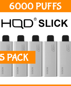 5 PACK – HQD SLICK – 6000 PUFFS