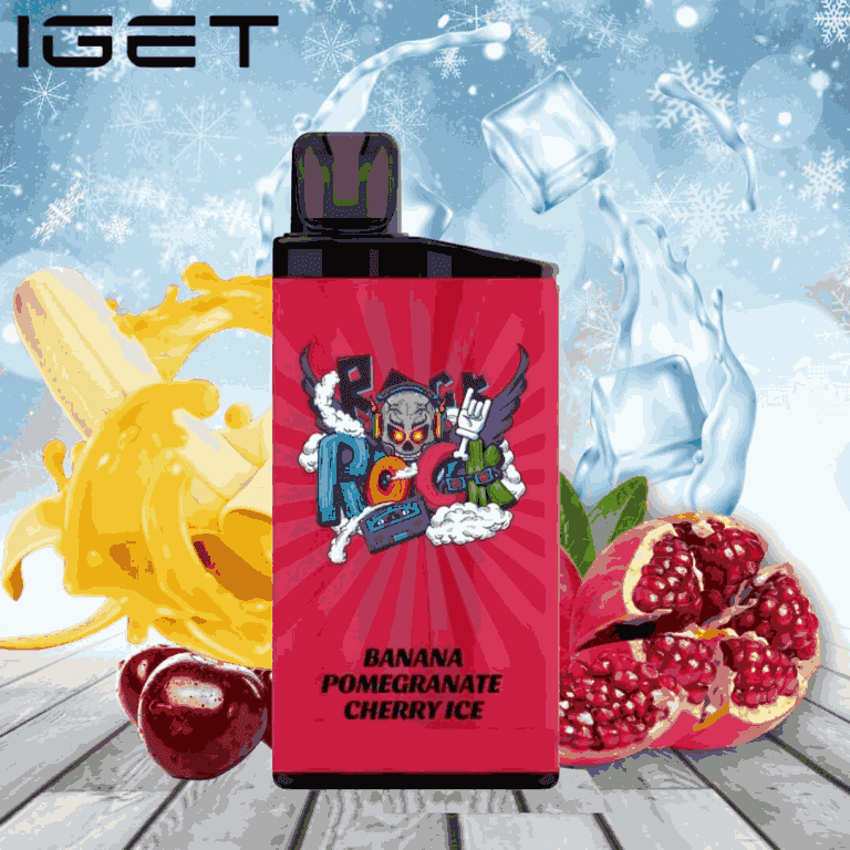 BANANA POMEGRANATE CHERRY ICE – IGET BAR – 3500 PUFFS