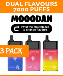 3 PACK – MOOODAN DUAL FLAVOUR – 7000 PUFFS