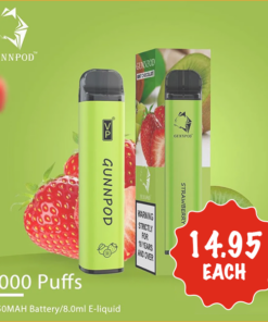 GUNNPOD STRAWBERRY KIWI – 2000 PUFFS