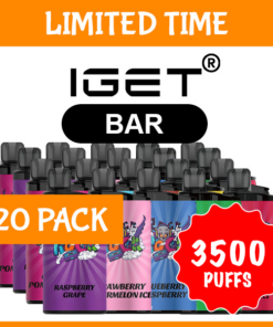 20 PACK – IGET BAR – 3500 PUFFS
