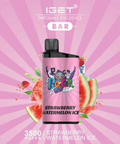 STRAWBERRY WATERMELON ICE – IGET BAR – 3500 PUFFS