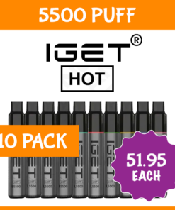 10 PACK – IGET HOT – 5500 PUFFS