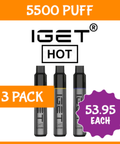 3 PACK – IGET HOT – 5500 PUFFS
