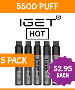 5 PACK – IGET HOT – 5500 PUFFS