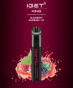 IGET KING BLACKBERRY RASPBERRY ICE – 2600 PUFFS