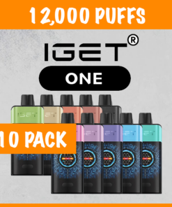 10 PACK – IGET ONE – 12000 PUFFS