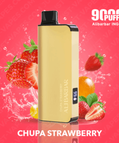 CHUPA CHUPS STRAWBERRY – ALIBARBAR INGOT – 9000 PUFFS