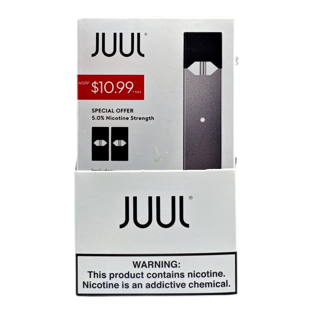 Juul Slate $10.99 Device Kit with 2 Virginia Tobacco 5% Pods