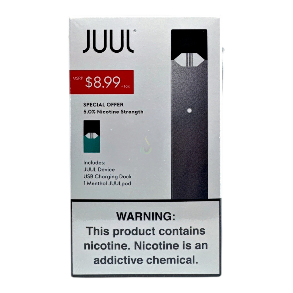 Juul Slate $8.99 Device Kit with 1 Menthol Pod